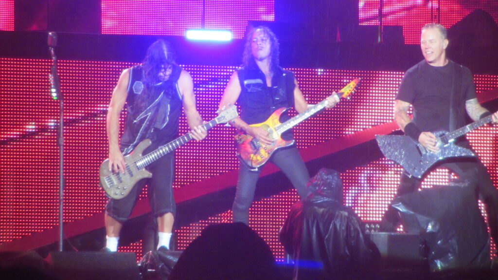 Гурт «Metallica» в Празі 8 липня 2014 року