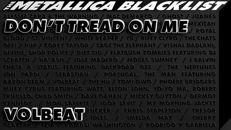 Пісня «Don’t Tread on Me» у виконанні гурту «Volbeat». Відео