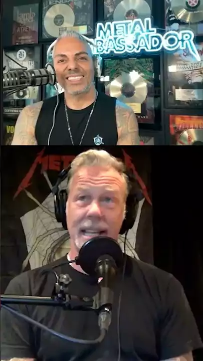 Фронтмен гурту «Metallica» Джеймс Гетфілд (James Hetfield) під час інтерв'ю в подкасті "Metal Ambassador" на Sirius XM