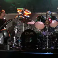 Joey Jordison with Metallica at Download 2004