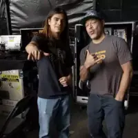 Тай Трухільйо (Tye Trujillo) і його батько Роберт Трухільйо (Robert Trujillo)