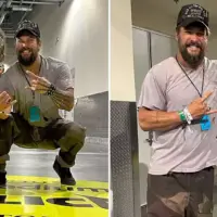 Джейсон Момоа (Jason Momoa) та учасники гурту «Metallica»