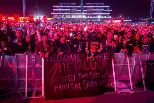 Офіційні відео гурту «Metallica» з концерту в Ер-Ріяді, Саудівська Аравія 14 грудня 2023 року
