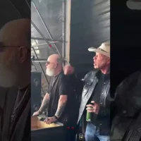 Роб Гелфорд (Rob Halford) та Джеймс Гетфілд (James Hetfield)