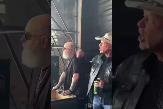Роб Гелфорд (Rob Halford) та Джеймс Гетфілд (James Hetfield)